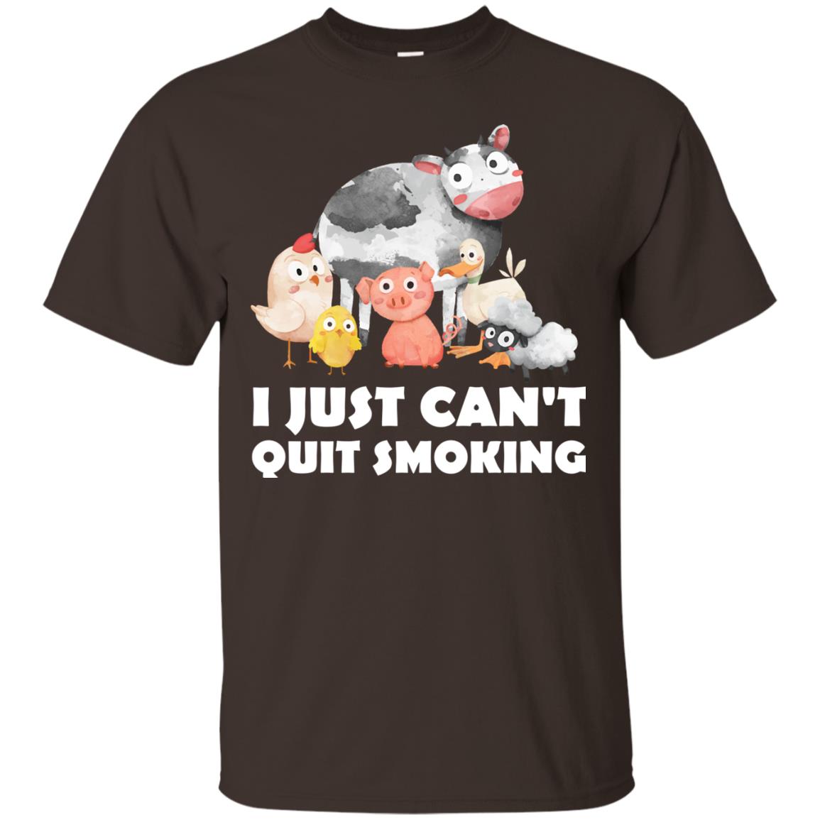 I Just Can_t Quit Smoking Smoke Meats And Bar-b-cue T-shirt Dark Chocolate