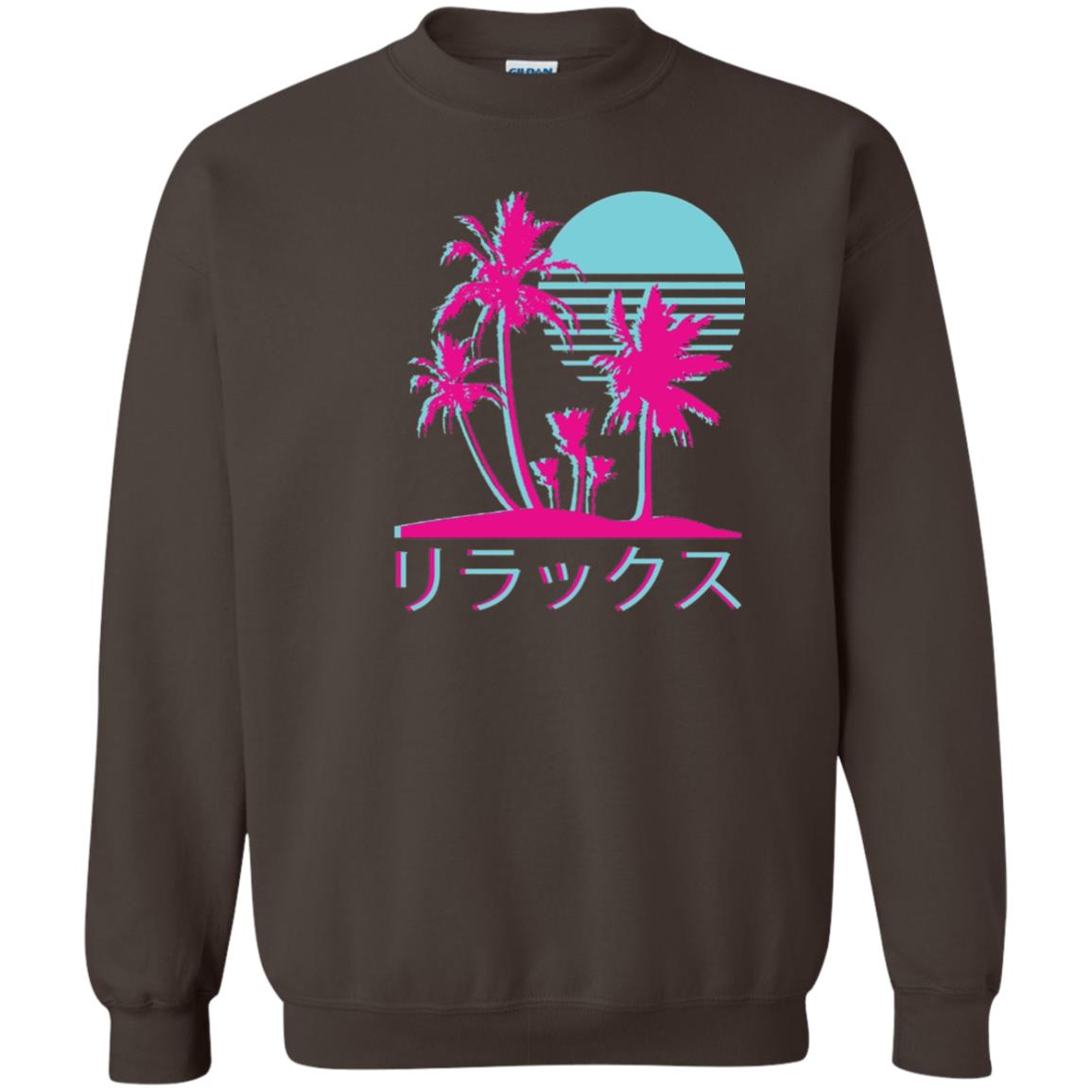 Aesthetic Vaporwave Otaku Summer Shirt Dark Chocolate