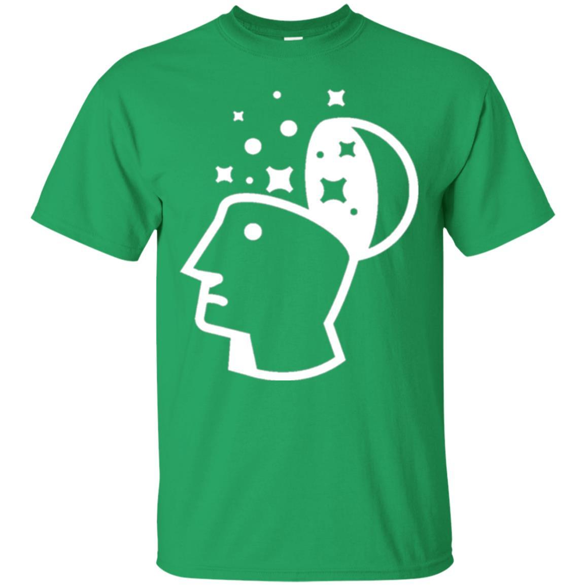 Look Into His Head Creative Thinking T-shirt Irish Green