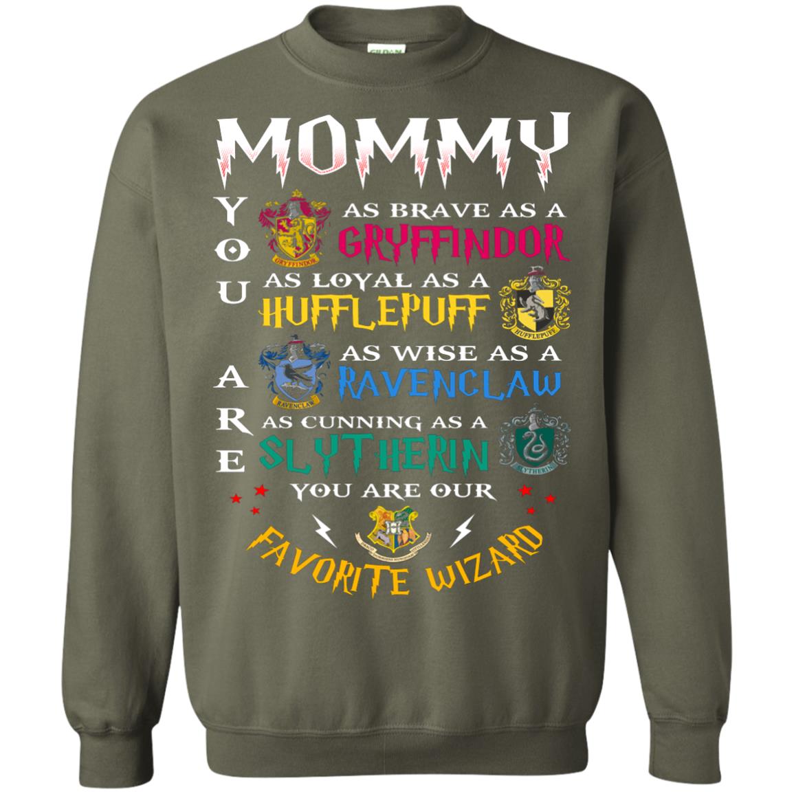 Mommy Our Favorite Wizard Harry Potter Fan T-shirt Military Green