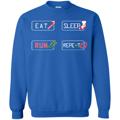 Christmas T-Shirt Eat Sleep Run Repeat Royal