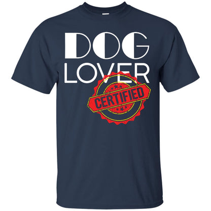 Dog Lover T-shirt Certified Navy