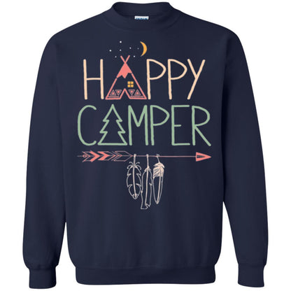 Camper T-shirt Happy Camping Navy