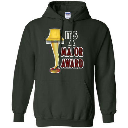 Christmas T-shirt It_s A Major Award Leg Lamp Forest Green