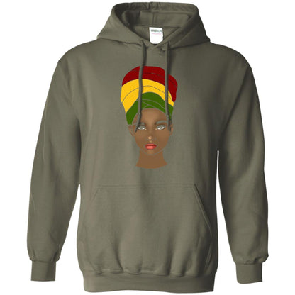 Melanin Rocks African Queen Melanin T-shirt Military Green