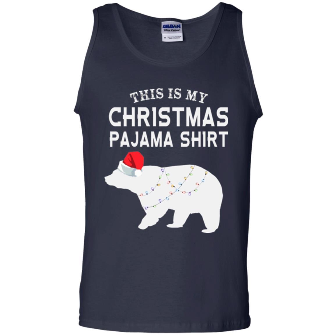 Polar Bear T-shirt This Is My Christmas Pajama Navy