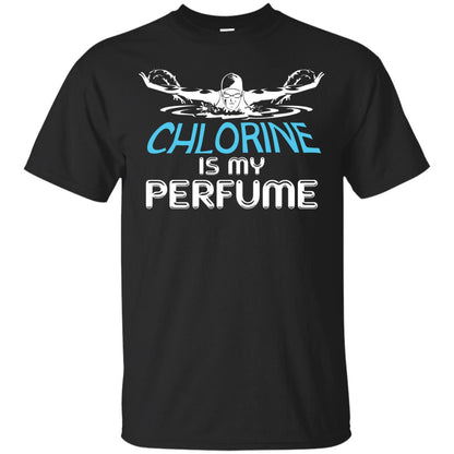 Swimmer T-shirt Chlorine Is My Perfume Black