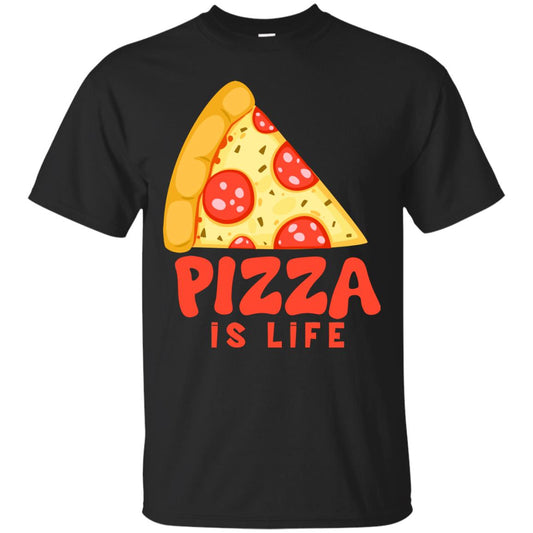 Pizza Is Life Shirt For Pizza Lovers Black