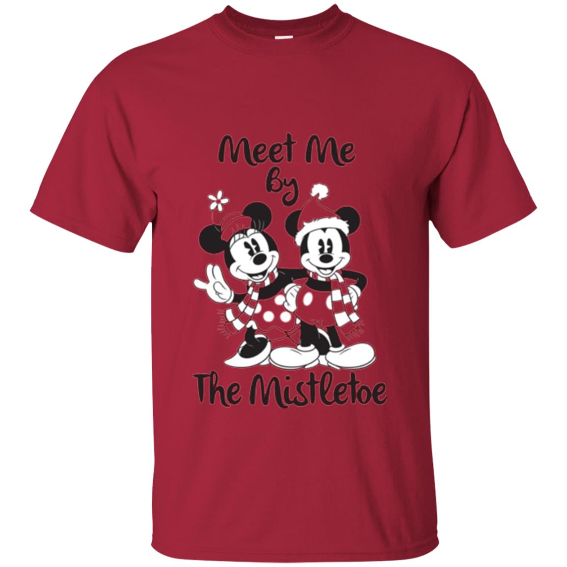 Christmas T-shirt Meet Me By Mistletoe Cardinal