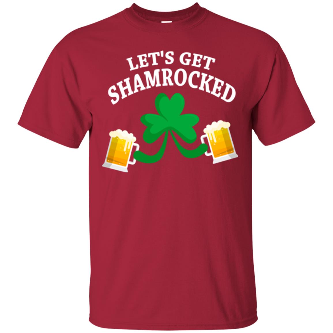Patrick_s Day T-shirt Let_s Get Shamrocked Cardinal