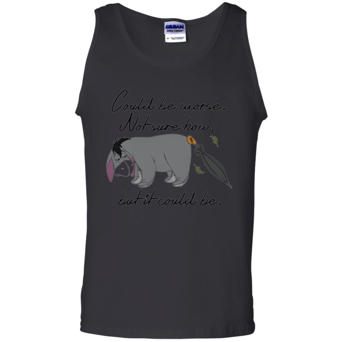 Cartoon T-shirt Could Be Worse Not Sure How But It Could Be Black