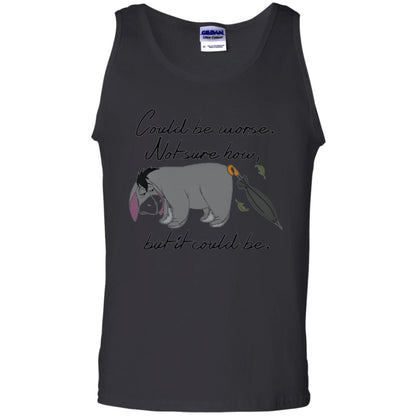 Cartoon T-shirt Could Be Worse Not Sure How But It Could Be Black