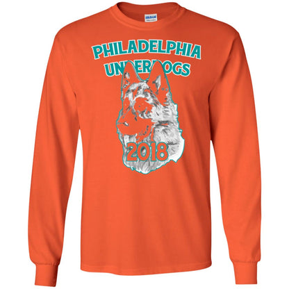Dog Lover T-shirt Philadelphia Underdogs Celebration 2018 T-shirt Orange