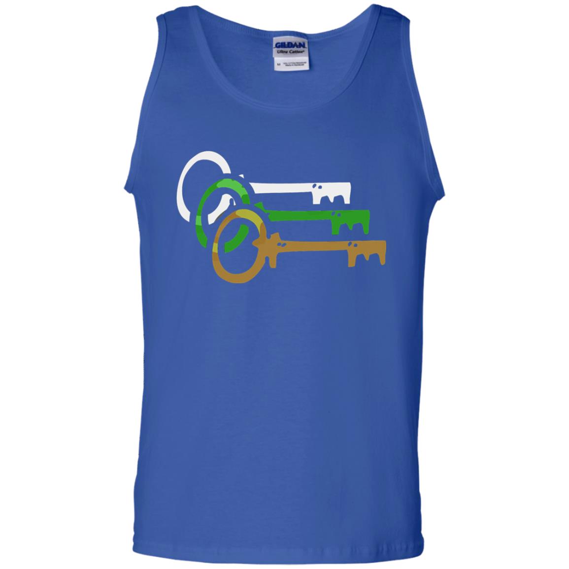 Player One Ready Keys Gamer T-shirt Royal
