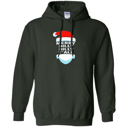 Christmas T-shirt Dilly Dilly Y_all Santa Claus Forest Green