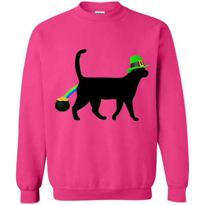 Cat Leprechaun Funny Cat Saint Patrick_s Day T-shirt Heliconia