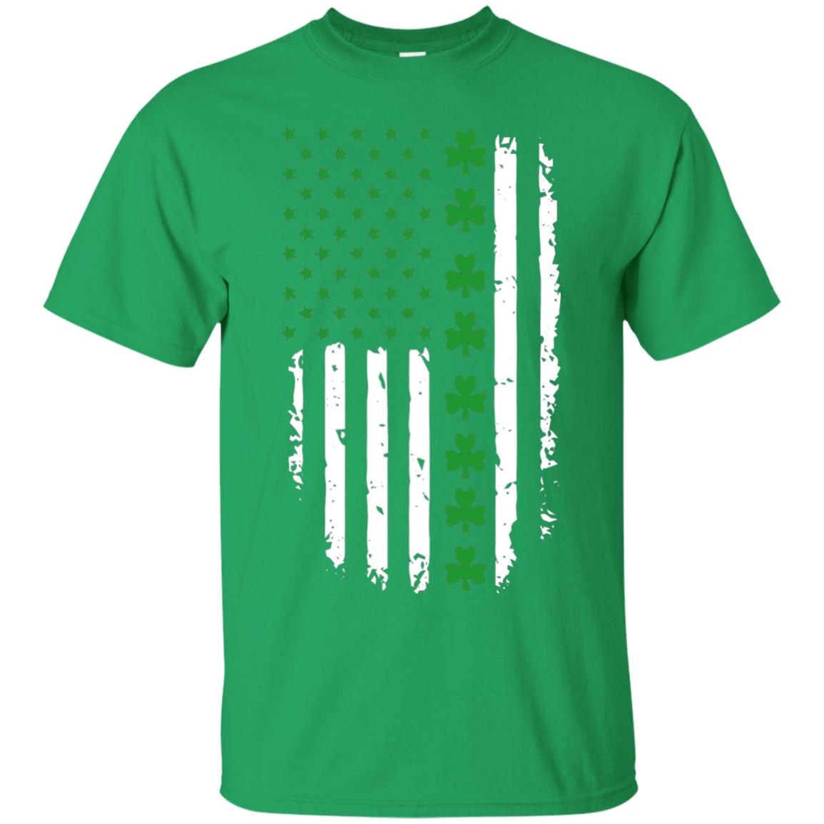 St. Patrick's Day T-shirt Irish American Flag T-shirt Irish Green