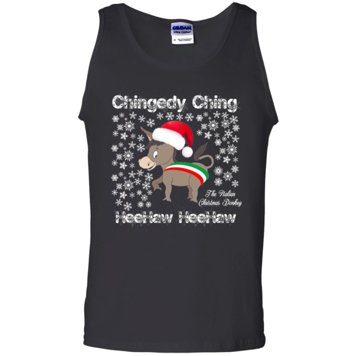 Christmas T-shirt The Italian Christmas Donkey Black