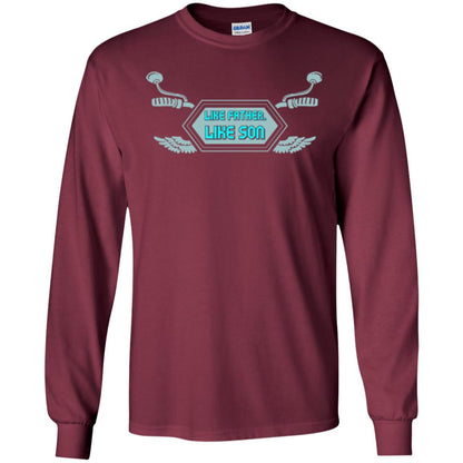 Motocross T-shirt Like Father Like Son Maroon