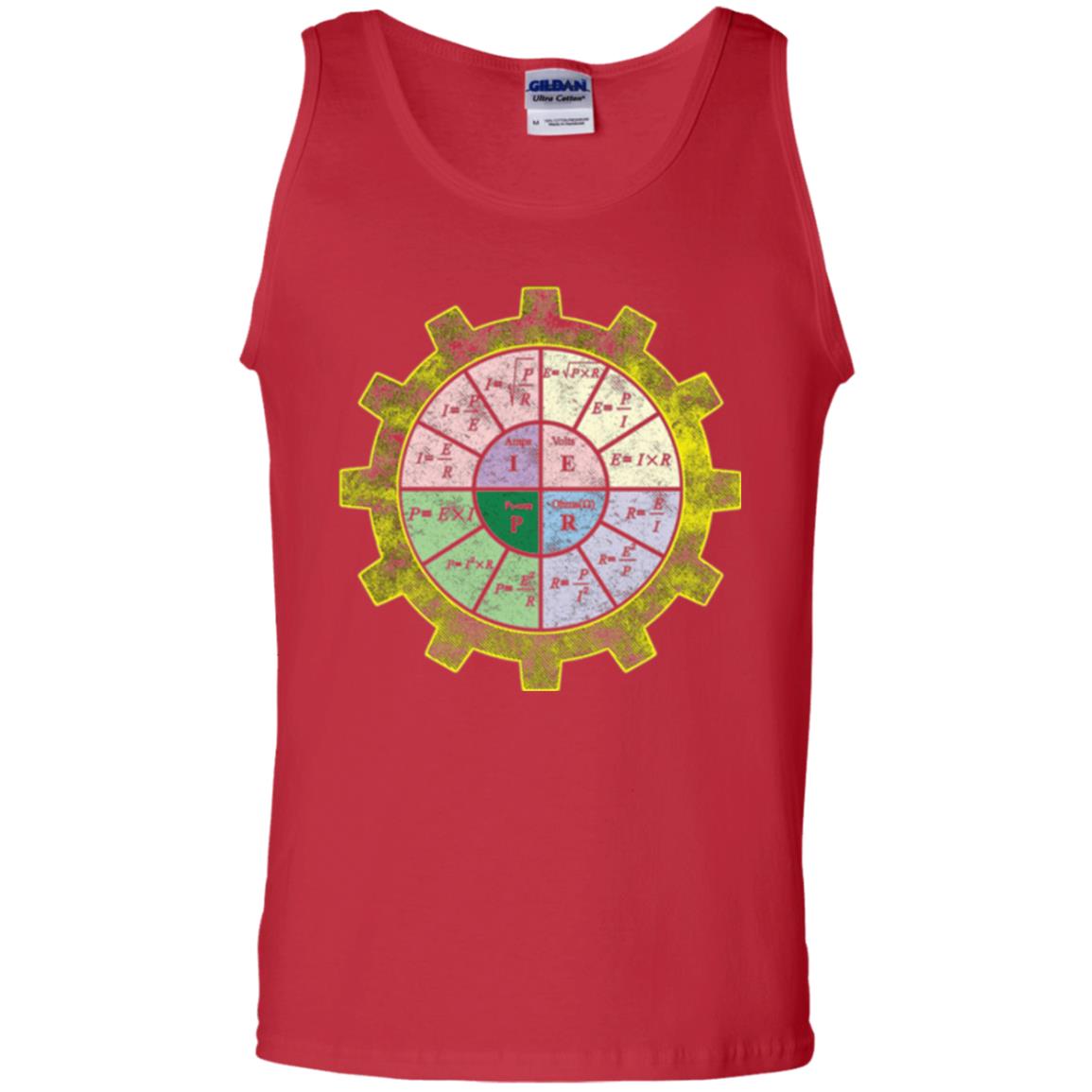 Ohms Law Shirt-ohms Law Diagram Electrical Engineer T-shirt Red