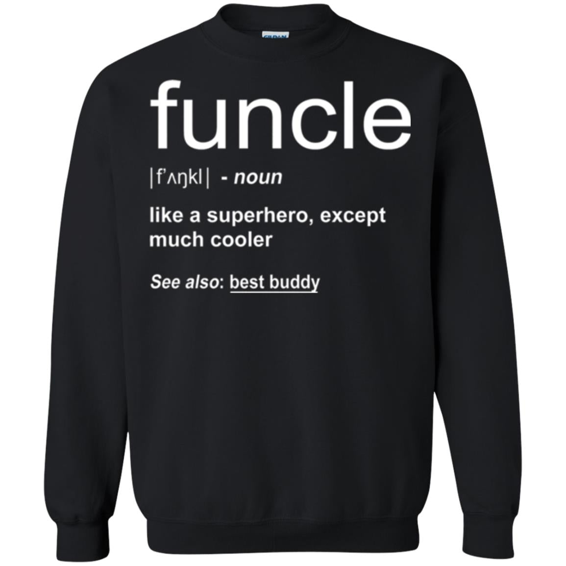 Funny Uncle T-shirt Funcle Black