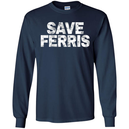 Movie T-shirt Save Ferris 80s Navy