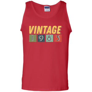 Vintage 1983 35th Birthday Gift Shirt For Mens Or WomensG220 Gildan 100% Cotton Tank Top