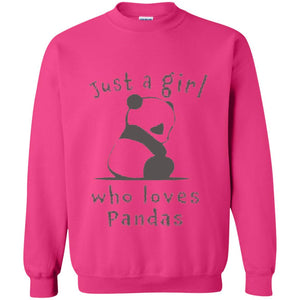 Panda Lover T-shirt Just A Girl Who Lover Pandas