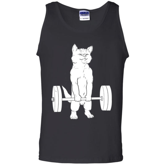 Gymming Lovers T-shirt Cat Deadlift Powerlifting Black