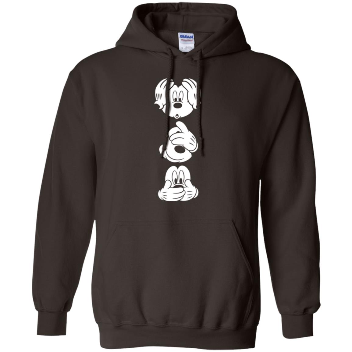 Cartoon T-shirt Disney Mickey Mouses Graphic Dark Chocolate