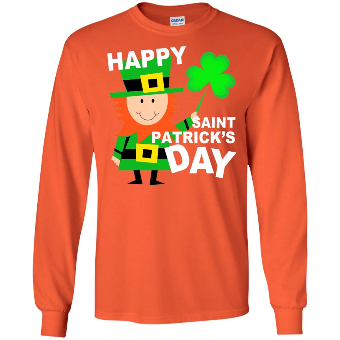 Teacher T-shirt St. Patrick's Day Orange