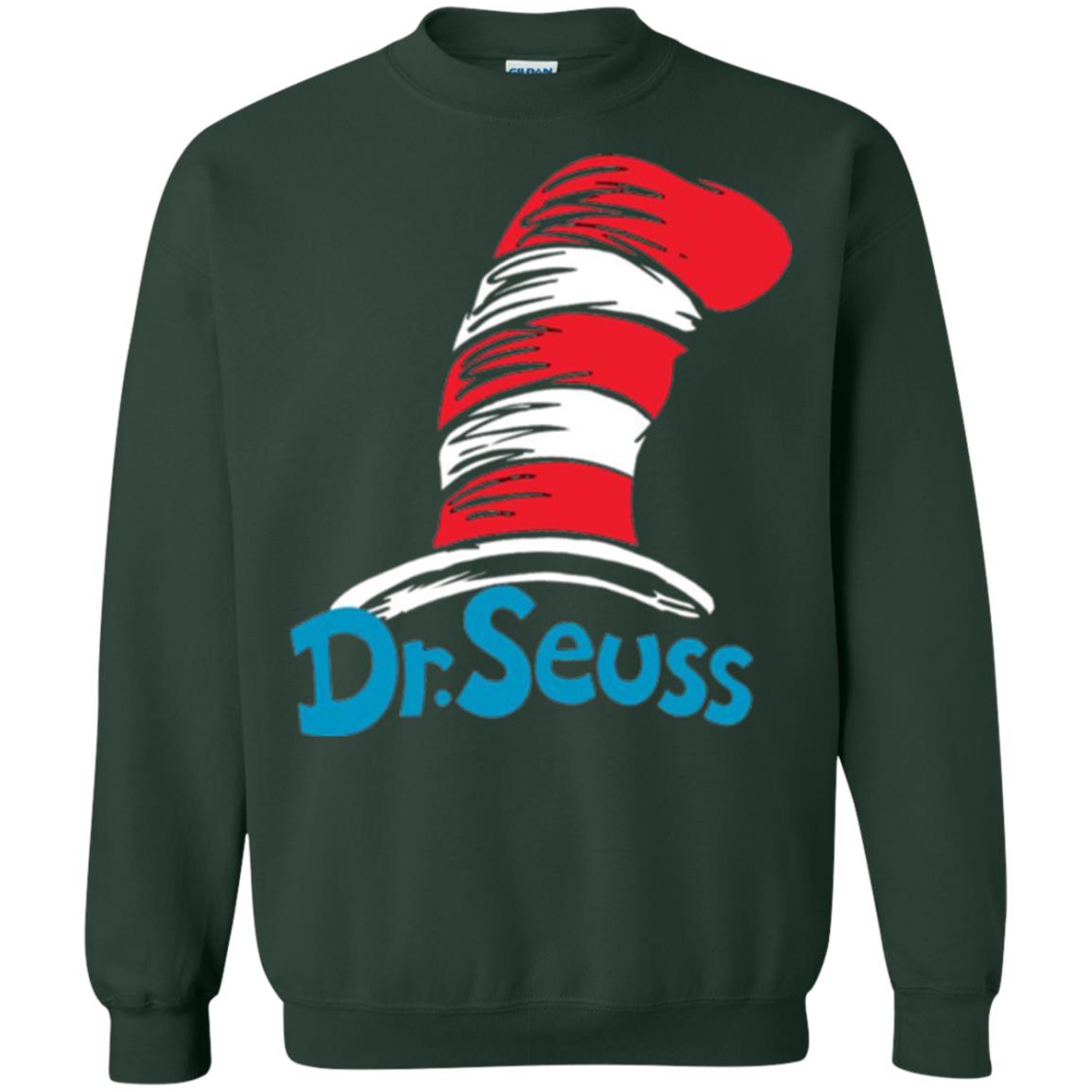 Film Lover T-shirt Dr. Seuss Hat T-shirt Forest Green