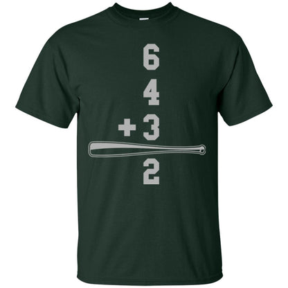 Baseball And Math Lovers T-shirt Forest Green