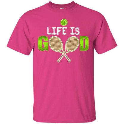 Tennis Lovers T-shirt Life Is Good Heliconia