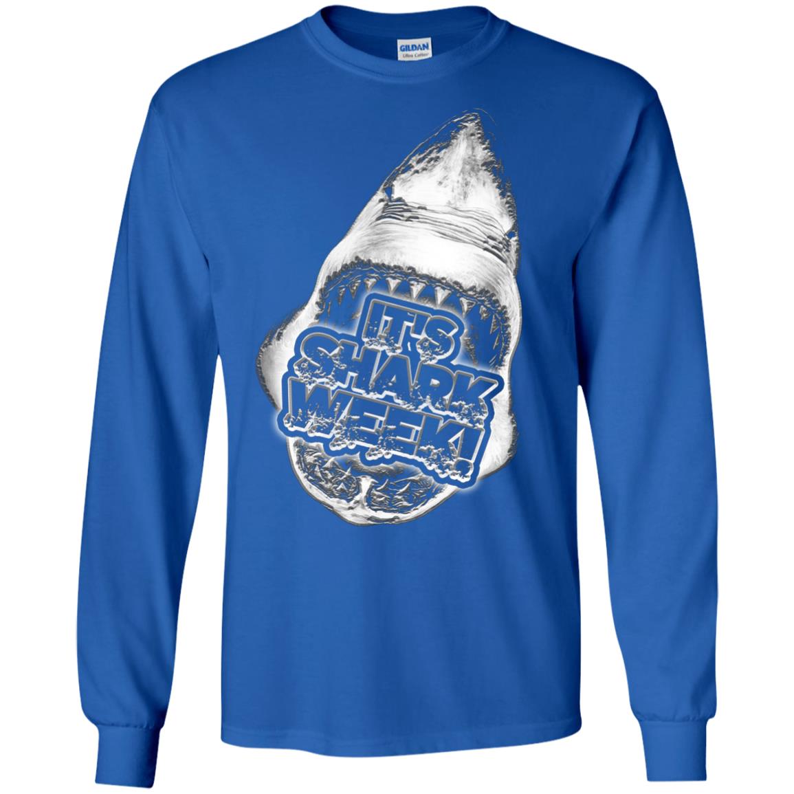 Every Day Of Shark Week T-shirt 2018 Royal