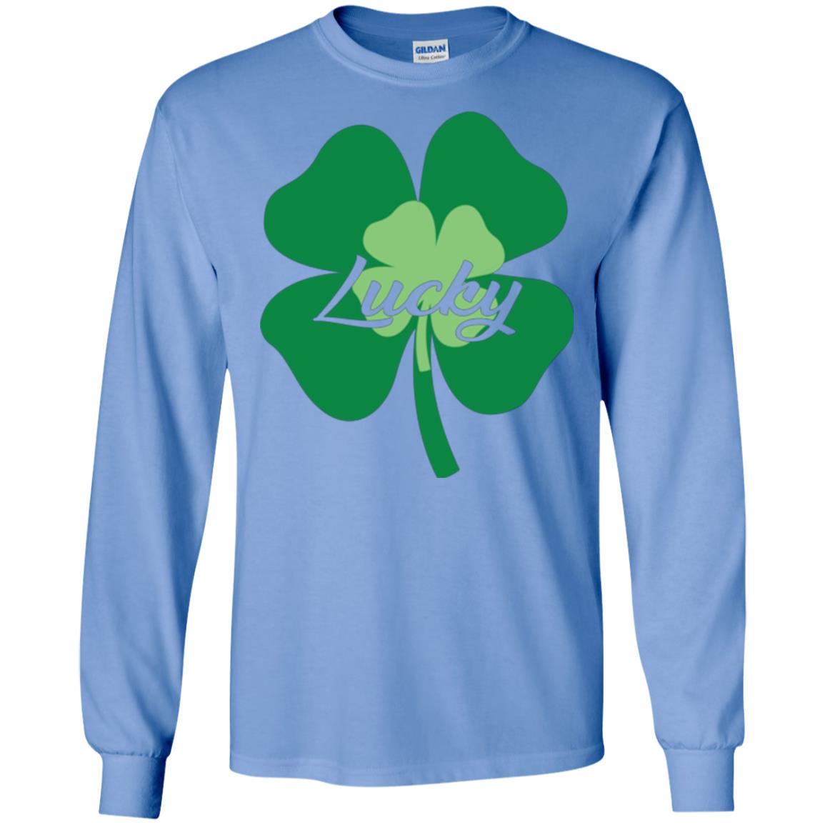 Saint Patrick's Day T-shirt Lucky Leprechaun Carolina Blue