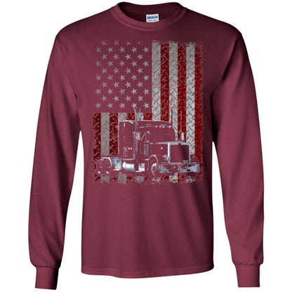 Trucker T-shirt Truck Driver American Flag