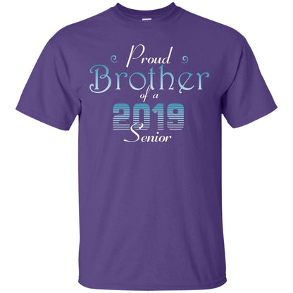 Proud Brother Of 2019 Senior Brother Shirt Purple