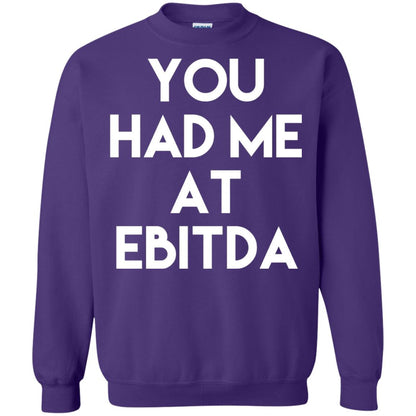 Accounting Cpa T-shirt You Had Me At Ebitda Purple