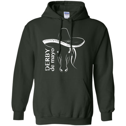 Derby De Mayo Sombrero Horse Race Shirt Forest Green