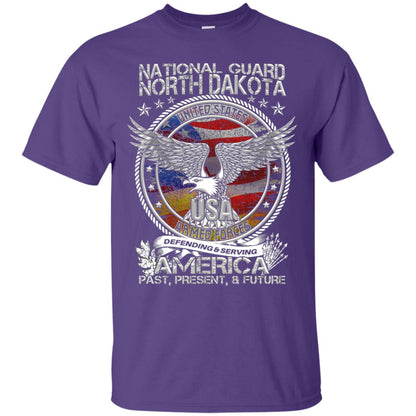 National Guard North Dakota Patriotic Armed Forces Defending And Serving America Purple