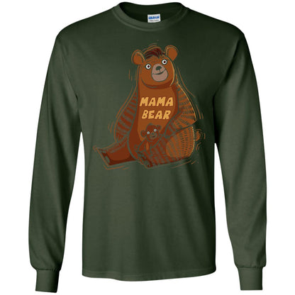 First Time Mothers Day Shirts Mama Bear Forest Green