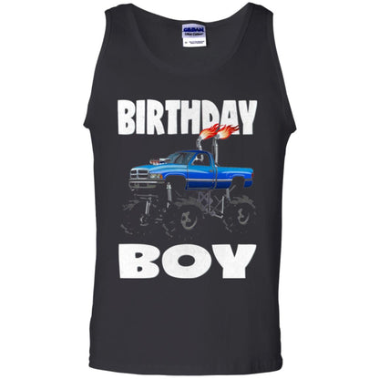 Monster Truck T-shirt Birthday Boy Vintage Black