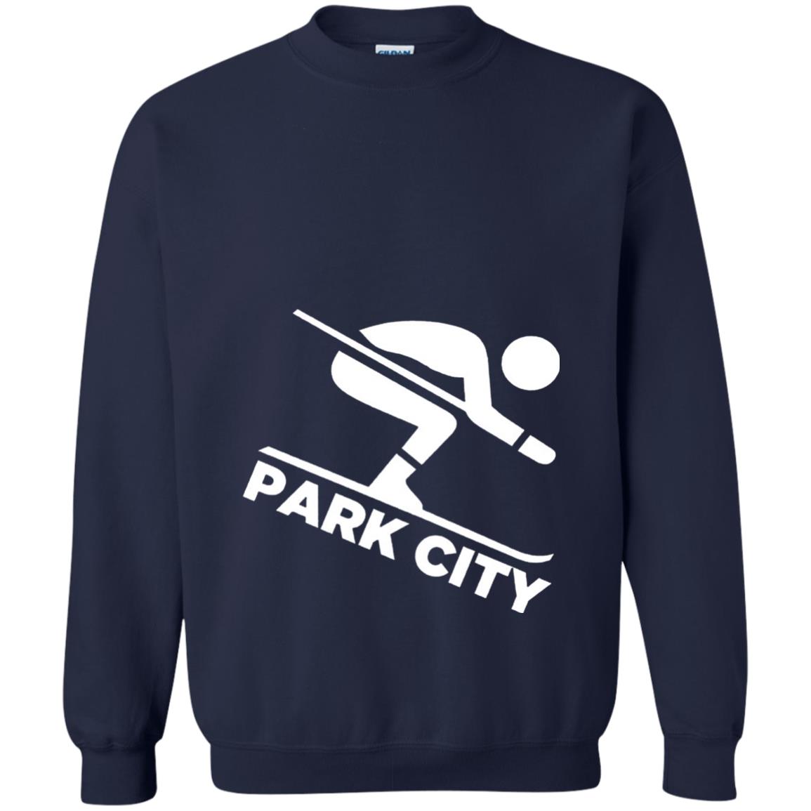 Downhill Skiing T-shirt Park City Utah Navy