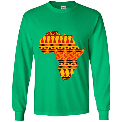 African Pride Ankara Tribal Pattern T-shirt Irish Green