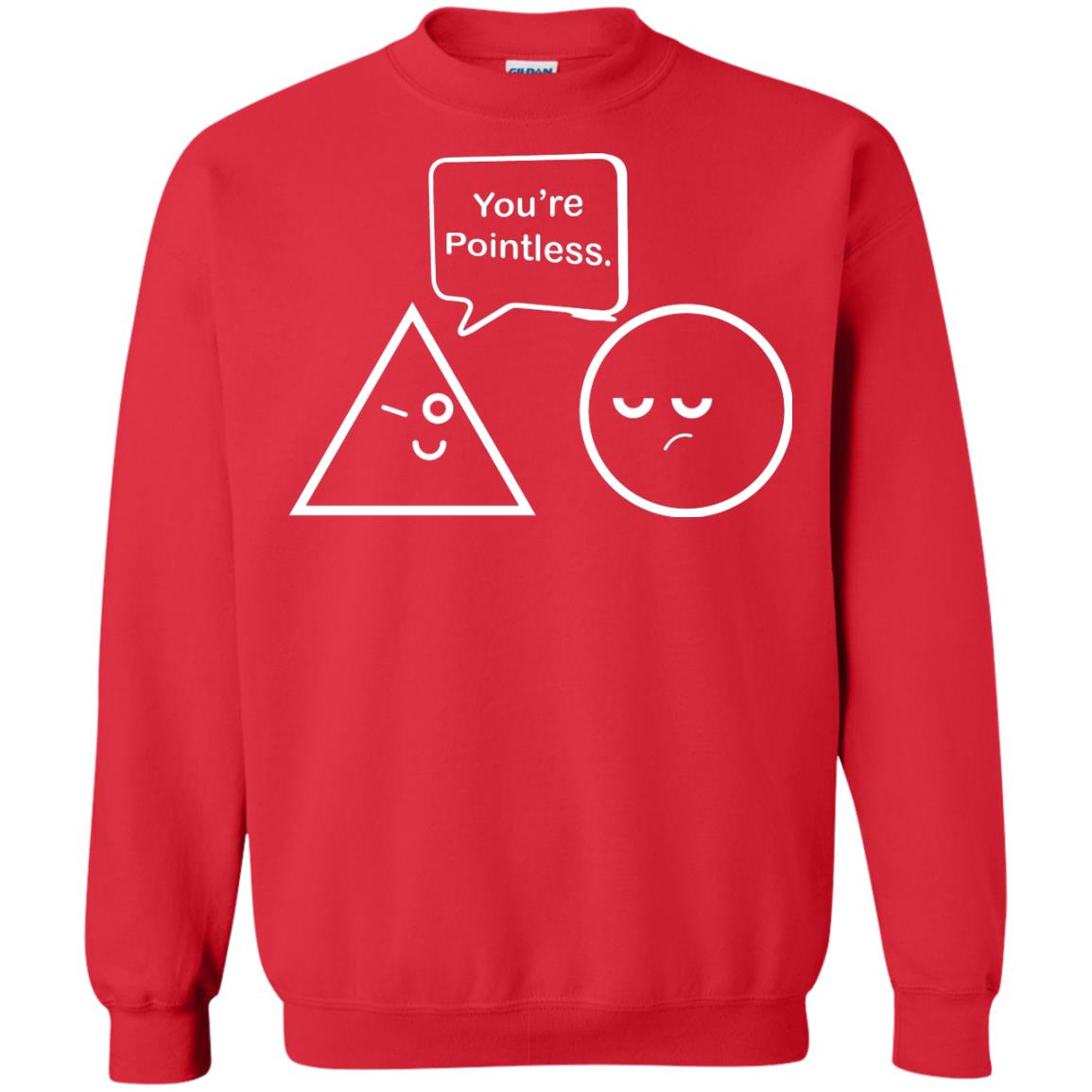 Math Lover T-shirt You're Are Pointless Red