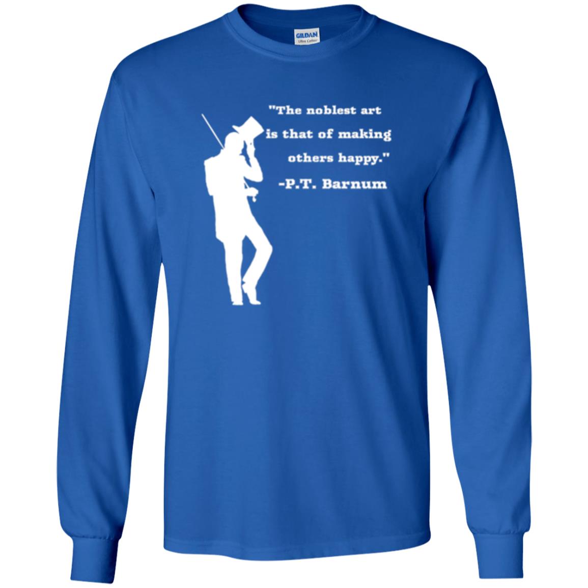 Circus Ring Master P.t. Barnum Quote T-shirt Royal