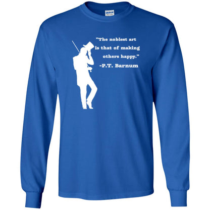 Circus Ring Master P.t. Barnum Quote T-shirt Royal
