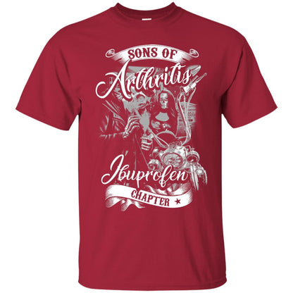 Sons Of Arthritis Ibupronfen Chapter Funny Motorcycle Shirt Cardinal