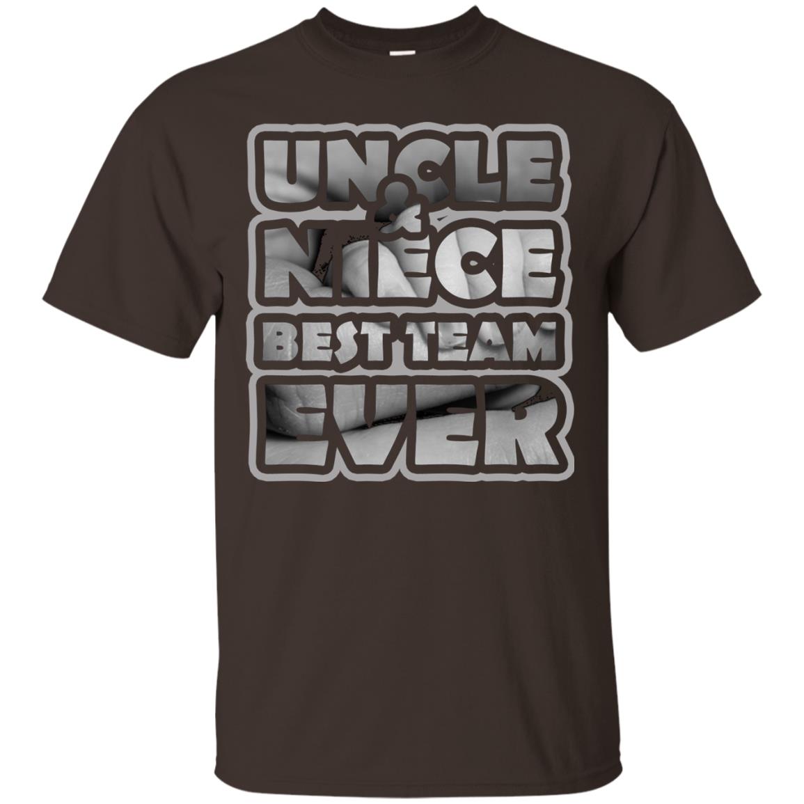Uncle And Niece Best Team Ever Shirt For Uncle Or Niece Dark Chocolate